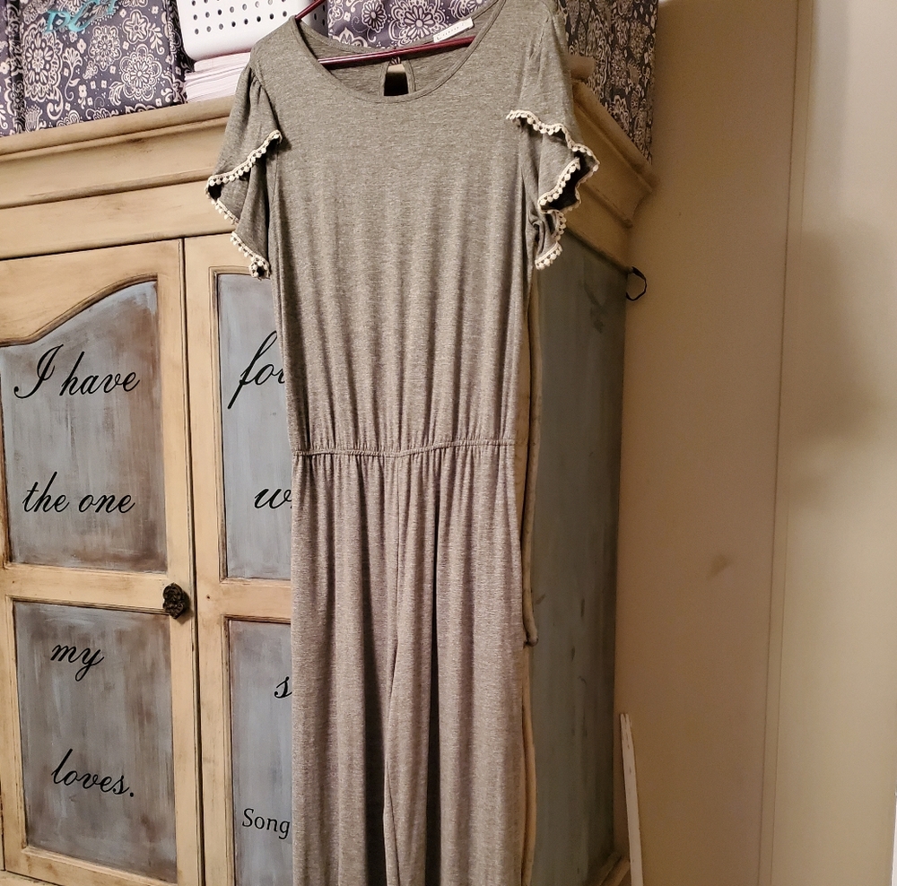 Ladies grey jumpsuit